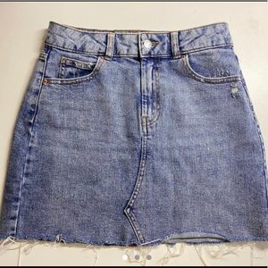 Denim mini skirt
